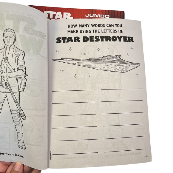 2 Star Wars Color Activity Books for coloring, drawing, word scrabbles and more - Picture 7 of 8